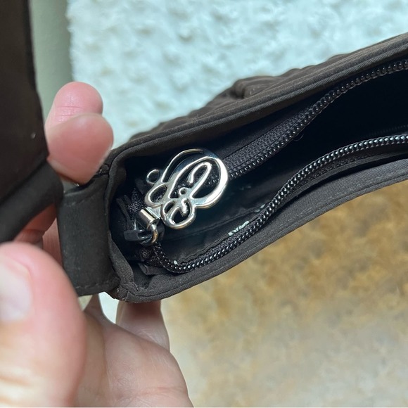 Vera Bradley EUC Chocolate Brown Solid Quilted Shoulder Bag - Picture 3 of 6